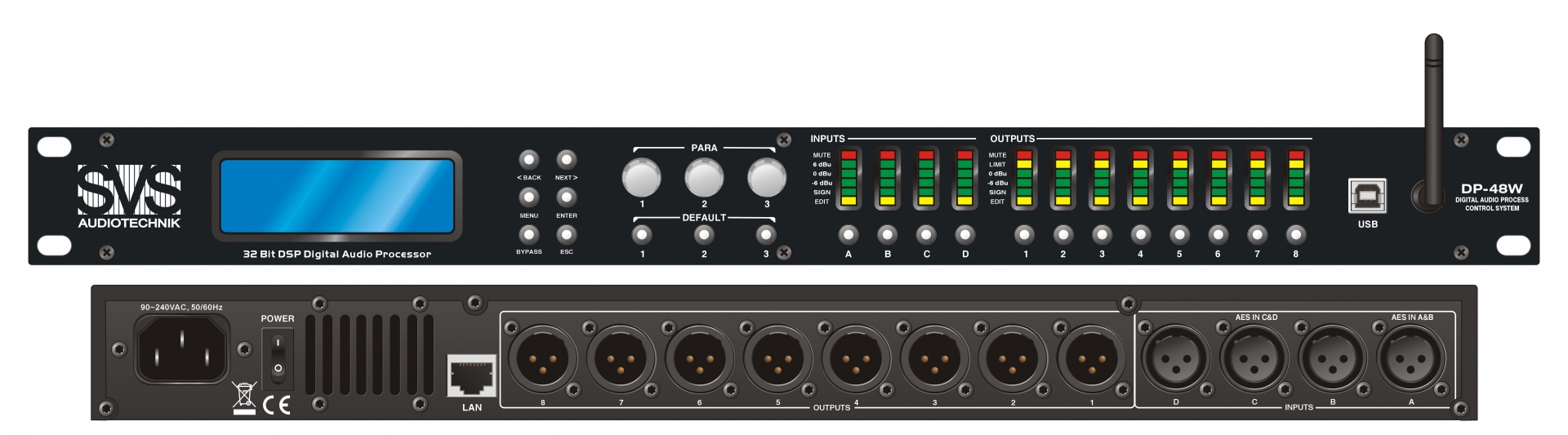 SVS Audiotechnik DP-48W Цифровой процессор: 4 входа 8 выходов в Самарской области