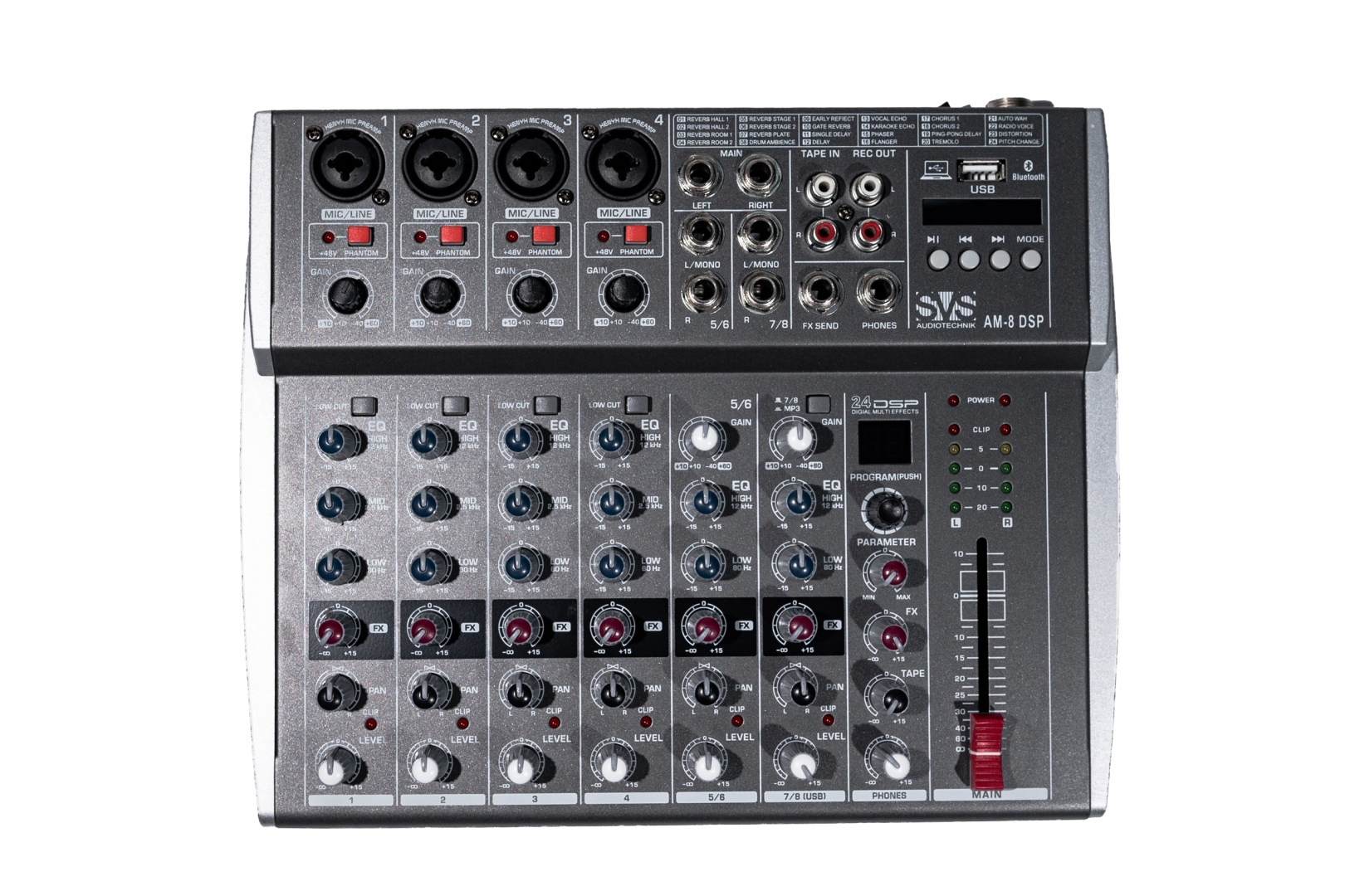 SVS Audiotechnik mixers AM-8 DSP Микшерный пульт аналоговый, 8-канальный в Самарской области